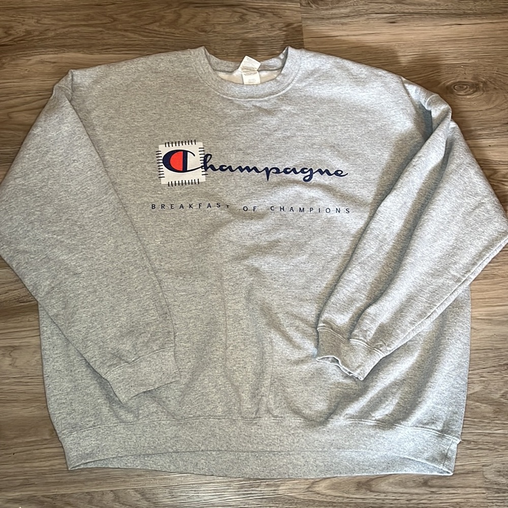 Champagne breakfast of champions sweatshirt